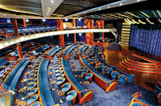 En su fantástico Teatro disfrutaremos de inolvidables veladas con la mejor música, baile y espectáculos variados... CRUCEROS DE LUJO REGENT SEVEN SEAS VOYAGER CRUCEROS DE LUJO EUROPA VERANO OFERTAS TODO INCLUIDO SERVICIOS DE LUJO